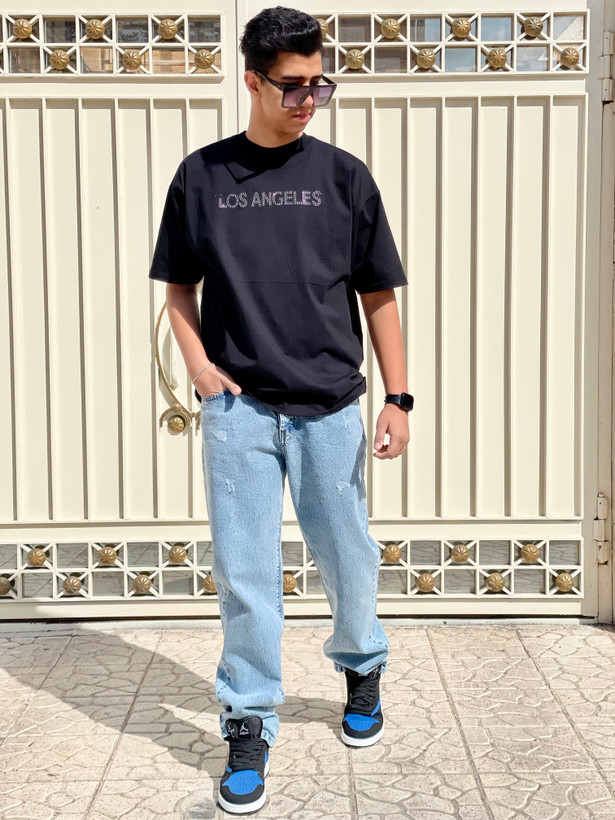 خرید تیشرت نگین کاری شده مردانه | ارسال فوری