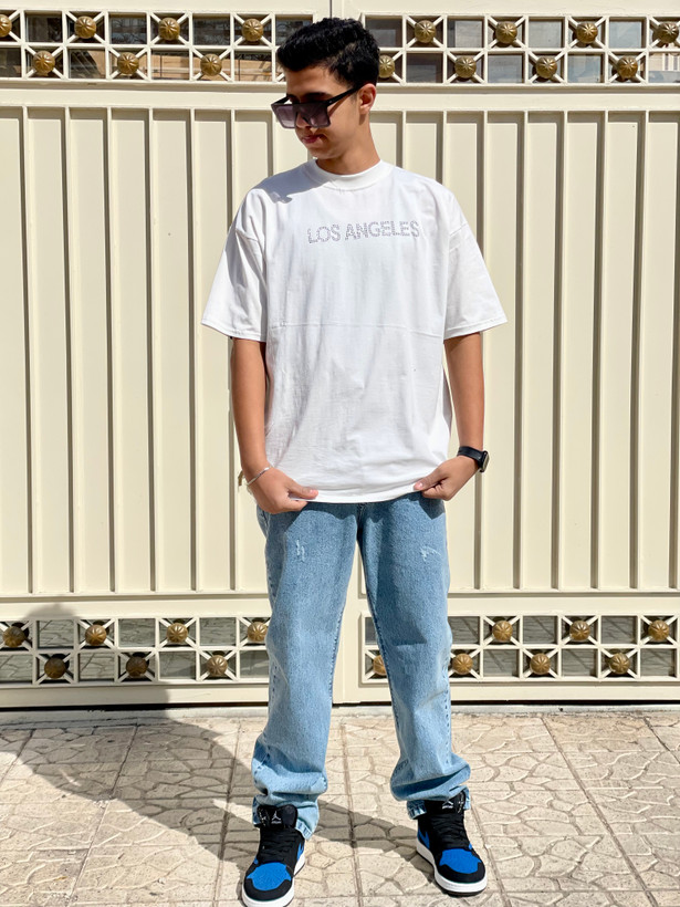 خرید تیشرت نگین رنگ سفید | ارسال فوری