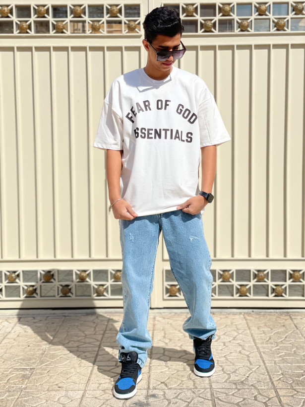 تیشرت پیش چاپ رنگ سفید استین سه ربع | ارسال فوری