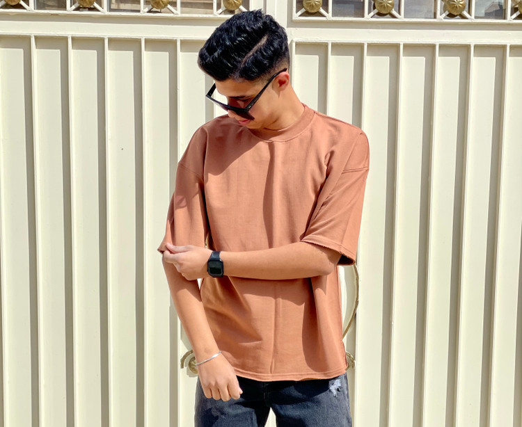 خرید تیشرت بیسیک موکا قهوهای | ارسال فوری