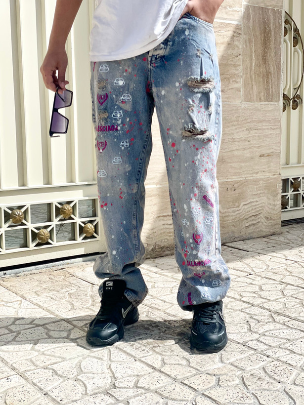 خریدشلوار بگ کاستوم گلدوزی | ارسال فوری